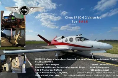 Cirrus Cirrus SF50 Vision Jet G2 Elite Xi for sale